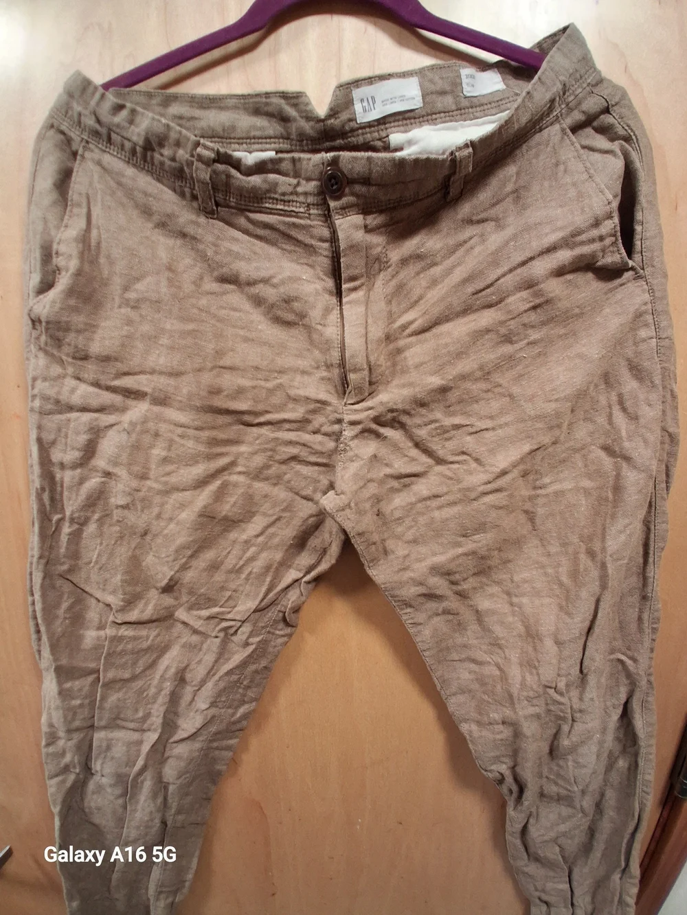 GAP Men's Khaki Linen-Blend Chinos - Tan